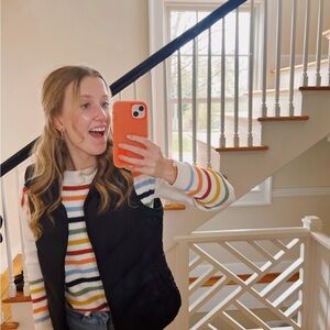 LOFT Multicolor Striped Sweater